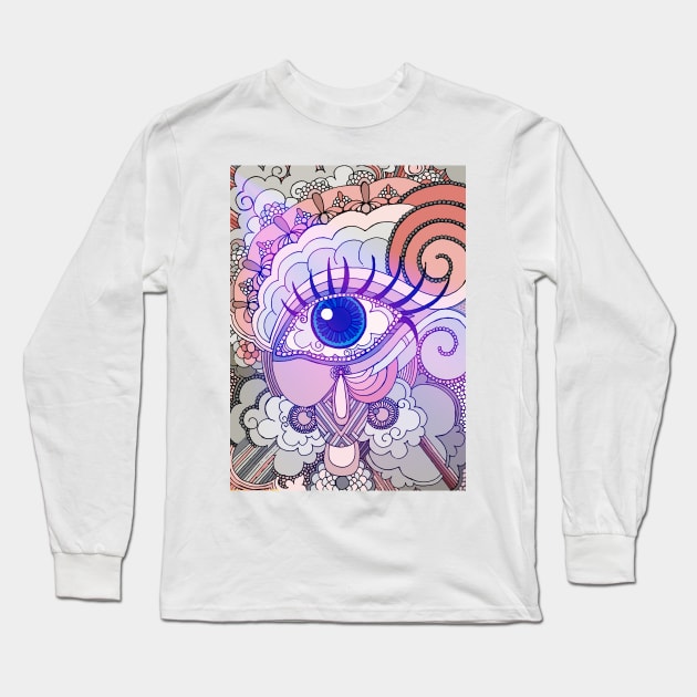 Eye Spy Psychedelic Long Sleeve T-Shirt by MGphotoart